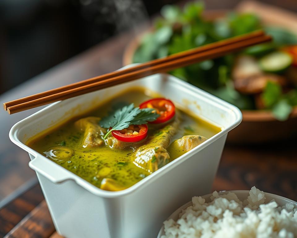 Thai green curry takeout