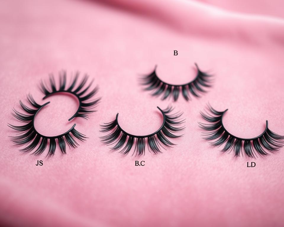 Eyelash Extension Curl Types